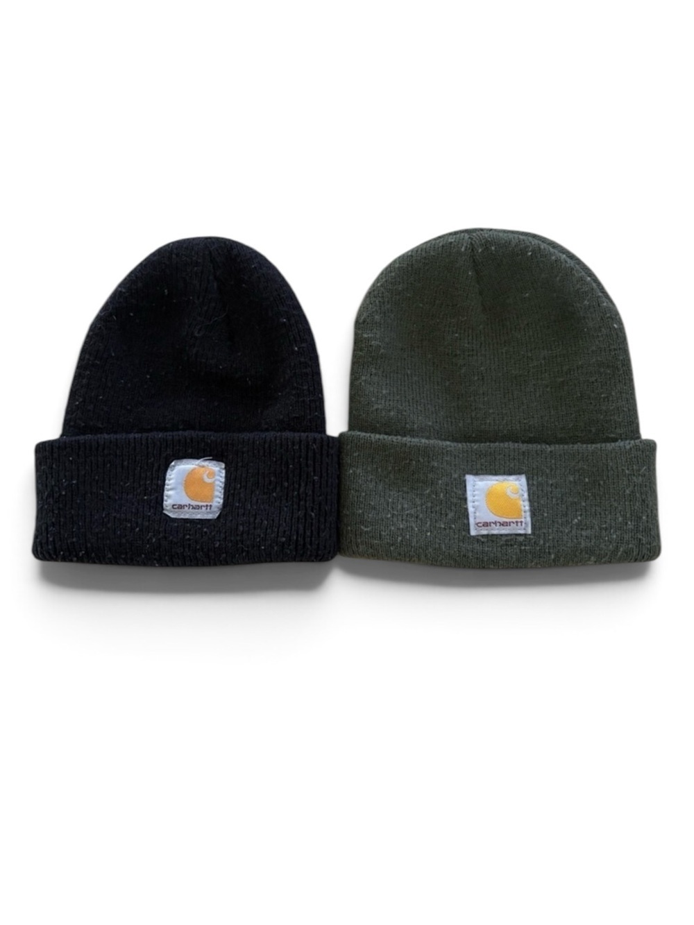 Carhartt Toddlers Black and Olive Beanie Duo